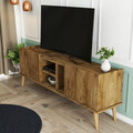 Comoda TV, Mezza, Carmen, 150x52x34 cm, Maro
