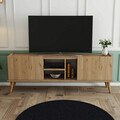 Comoda TV, Arcadia, Carmen, 150x52x34 cm, PAL, Stejar