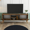 Comoda TV, Mezza, Carmen, 150x52x34 cm, Maro inchis