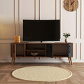Comoda TV, Arcadia, Exxen, 150x52x34 cm, PAL, Nuc / Antracit
