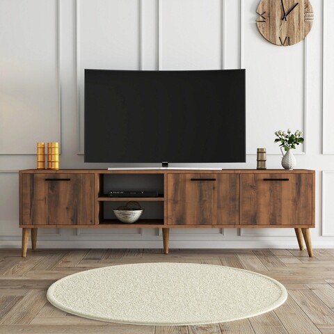 Comoda TV, Arcadia, Exxen, 180x53x35 cm, PAL, Maro