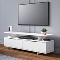 Comoda TV, Minima, Dream, 150x47x35 cm, Alb