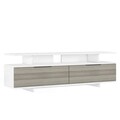 Comoda TV, Minima, Dream, 150x47x35 cm, Gri / Alb / Nuc