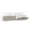 Comoda TV, Minima, Dream, 150x47x35 cm, Gri / Alb / Nuc