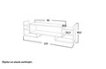 Comoda TV, Moblert, Sema, 115x38 cm, PAL, Alb