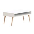 Masuta de cafea, Mod Design, Via, 80x53 cm, PAL, Alb