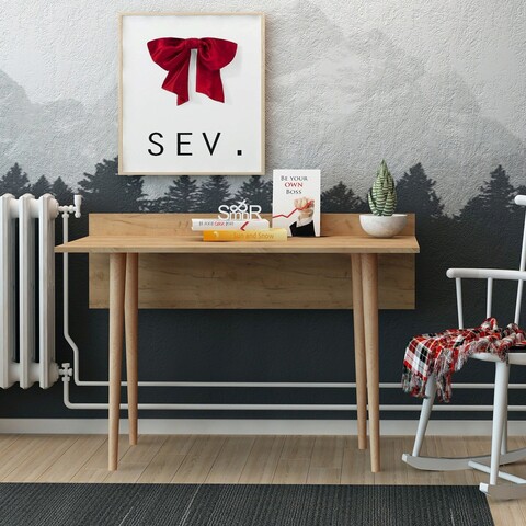 Birou, Mod Design, Imma, 120x74x61 cm, PAL, Stejar