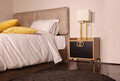 Noptiera, Mod Design, FESTİ, 50x40x59 cm, PAL, Auriu / Stejar / Negru