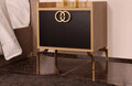 Noptiera, Mod Design, FESTİ, 50x40x59 cm, PAL, Auriu / Stejar / Negru