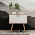 Consola, Mod Design, Rebecca, 80x80x40 cm, Stejar / Alb