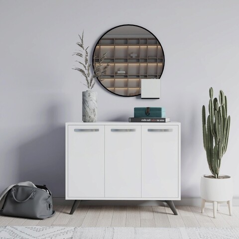 Dulap multifunctional, Mod Design, Piffa, 100x82x35 cm, PAL, Alb