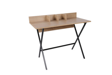 Masa de machiaj, Mod Design, Marekeş, 100x50x84 cm, PAL, Nuc / Negru