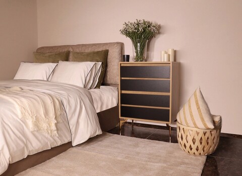Dulap, Mod Design, YUNA, 70x86x40 cm, PAL, Stejar / Negru