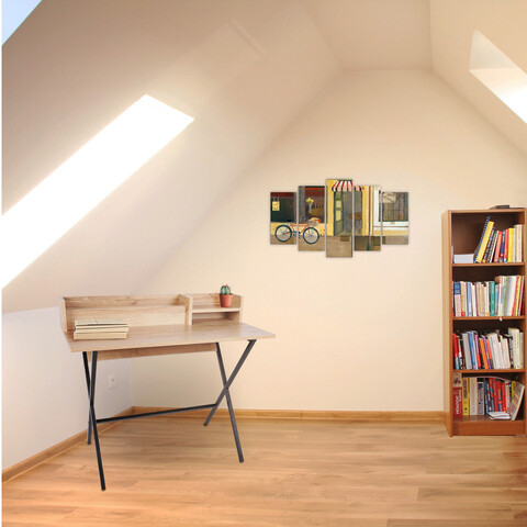 Birou, Mod Design, Havana, 100x50x89 cm, PAL, Stejar