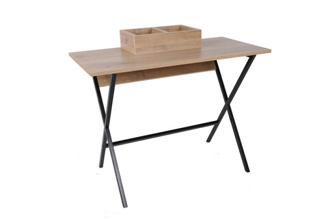 Birou, Mod Design, Venedik, 100x50x89 cm, PAL, Stejar / Negru