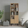 Corp biblioteca, Mod Design, Kiato, 60x170x30 cm, PAL, Stejar