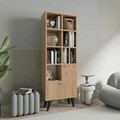 Corp biblioteca, Mod Design, Kiato, 60x170x30 cm, PAL, Stejar