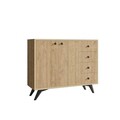 Dulap multifunctional, Mod Design, Waga, 100x82x35 cm, PAL, Stejar