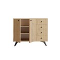 Dulap multifunctional, Mod Design, Waga, 100x82x35 cm, PAL, Stejar