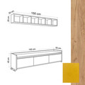 Comoda TV, Mod Design, AVAN, PAL, Stejar / Galben