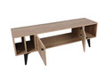Comoda TV, Mod Design, Sidney, 150x40x50 cm, PAL, Stejar / Negru