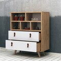 Dulap, Mod Design, Beggu, 70x85 cm, PAL, Stejar / Alb