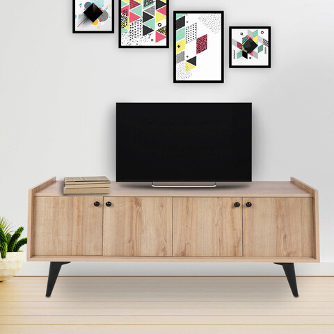 Comoda TV, Mod Design, Hanoi, 150x40x62 cm, PAL, Stejar