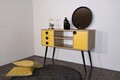 Consola, Mod Design, HAVANA, 120x80x40 cm, PAL, Stejar / Galben