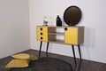 Consola, Mod Design, HAVANA, 120x80x40 cm, Stejar / Galben