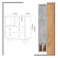 Dulap, Mod Design, ELİN, 70x88 cm, PAL, Aur / Stejar