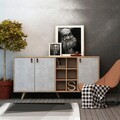 Consola, Mod Design, Prilika, 140x89x40 cm, PAL, Stejar / Alb