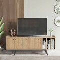 Comoda TV, Mod Design, Brukge, 150x56x40 cm, PAL, Stejar