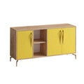 Consola, Mod Design, SUDER, 140x86x40 cm, PAL, Stejar / Galben