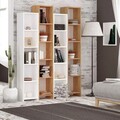 Corp biblioteca, Mod Design, Semm, 33.6x180x25 cm, Stejar / Alb