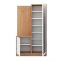 Cuier de perete, Mod Design, Broc, 100x180x35 cm, PAL, Stejar / Alb