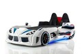 Pat pentru copii Car, Musvenus, Mnv3, 130x60x235 cm, PAL, Multicolor