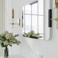 Oglinda decorativa, Neostill, Pera, 50x70 cm, Metal, Negru