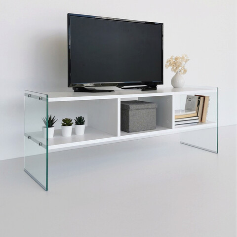 Comoda TV, Neostill, TV400, 120x45x35 cm, PAL, Alb