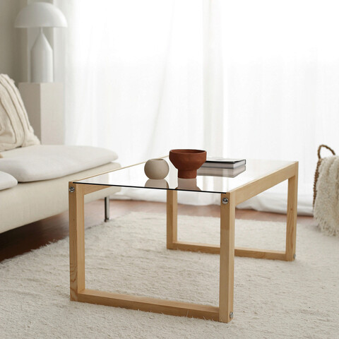 Masuta de cafea, Neostill, Via, 85x40x55 cm, Lemn, Natural