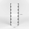 Oglinda decorativa, Neostill, Melodia, 50x140 cm, Metal, Negru