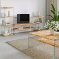 Set mobilier living, Neostill, Niagara S102, Lemn, Stejar