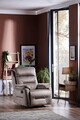 Fotoliu cu recliner, Niron, Enjoy TV, 80x105x80 cm, Recliner cu mecanism manual, Gri