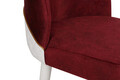 Set scaune 2 piese, Nmobb, Nova 081 V2, Metal, Roșu Claret / Alb