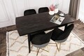 Masa extensibila, Nmobb, Inci 1143, 129x79x80 cm, PAL, Negru