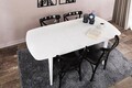 Masa extensibila, Nmobb, Retro 1193, 130x75x80 cm, MDF , Alb