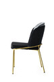 Set scaune 2 piese, Nmobb, Dore, Metal, Negru